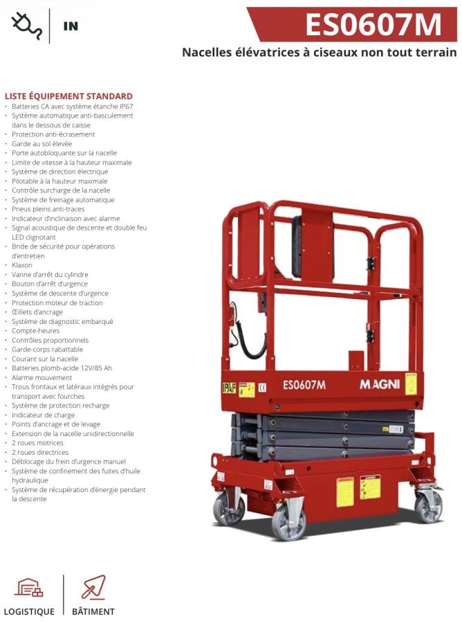 Piattaforma aerea Magni 0607M Neuve