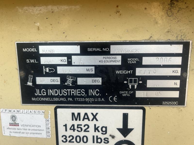 Nacelle JLG M 3369 bi energie