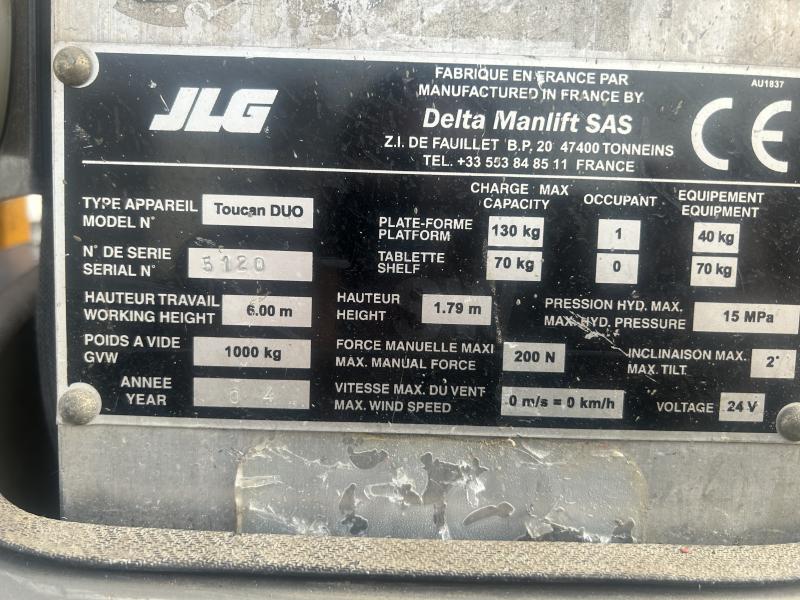 Nacelle JLG Toucan Duo