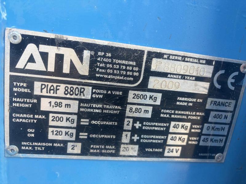 Nacelle Atn Piaf 880r