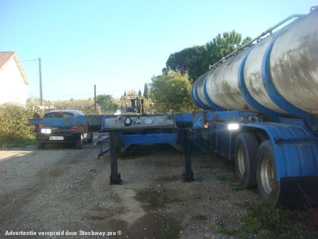 Photo Trouillet PORTE CONTAINER 40 PIEDS TROUILLET 38T CHARIOT 3 ESSIEUX ESSIEUX ROR SUSPENSIONS AIR ABS  image 6/7