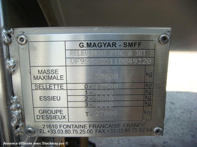 Photo Magyar CITERNE INOX CHIMIQUE MONOCUVE CALORIFUGEE COMPRESSIBLE 32500 L 2001  image 11/15