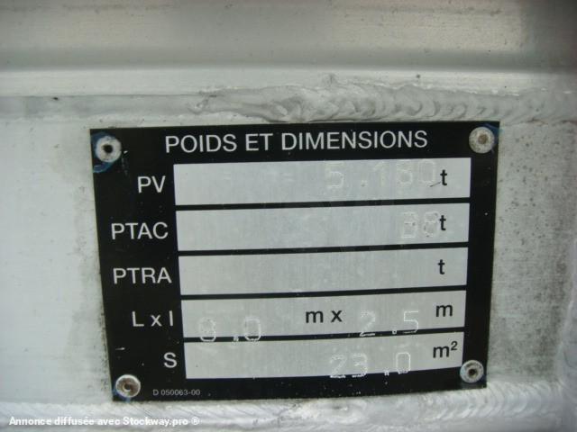 Photo Benalu SEMI REMORQUE BENALU 38T 3 ESSIEUX 2015  image 7/15