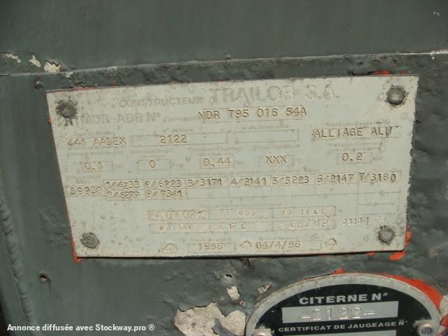 Photo Trailor CITERNE CARBURANT TRAILOR 40000 LITRES 1996 9 COMPARTIMENTS  image 8/11