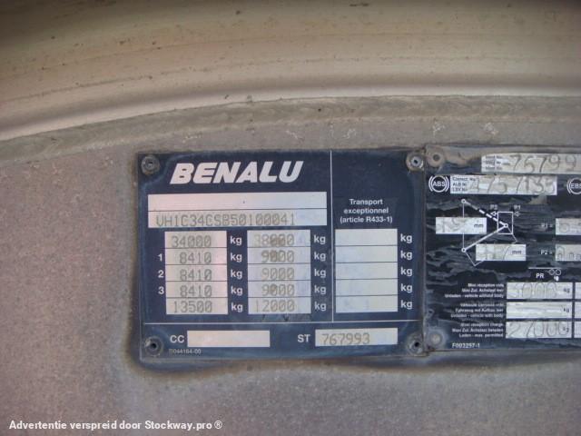 Photo Benalu BENNE 3 ESSIEUX ESSIEUX SMB SUSPENSIONS LAMES ABS FREINS TAMBOUR  image 8/12