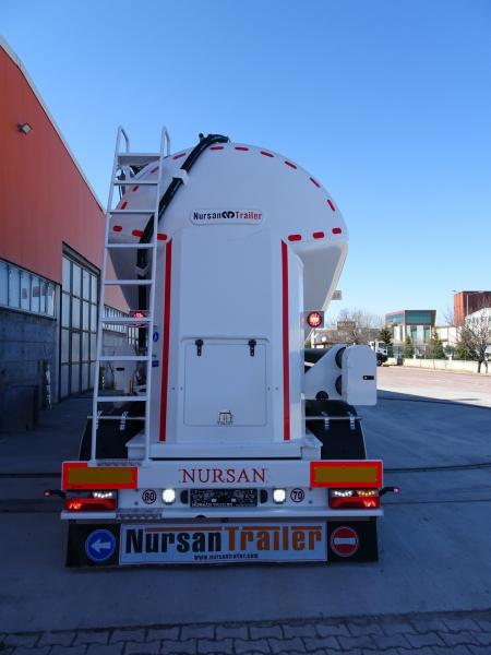 Semi-remorque Nursan-trailer HORZ ALU 38M3 2 CONES