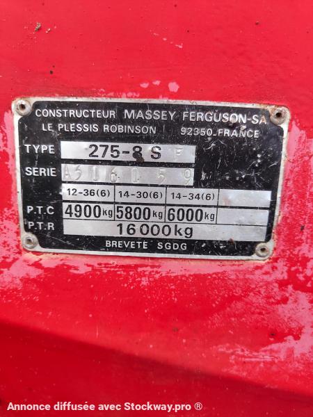 Photo Massey Ferguson 275  image 13/13