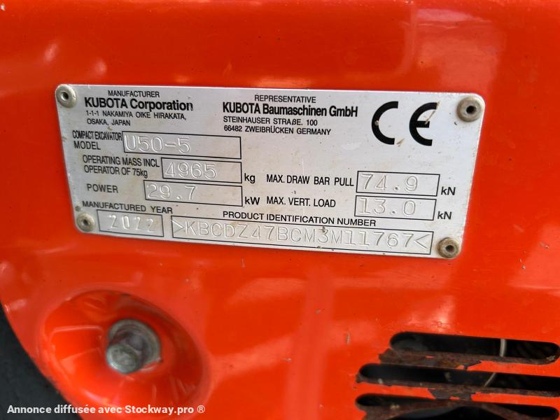 Photo Kubota U50-5  image 4/14