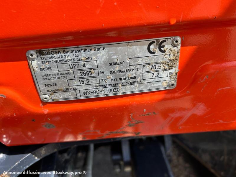 Photo Kubota U27-4  image 6/13