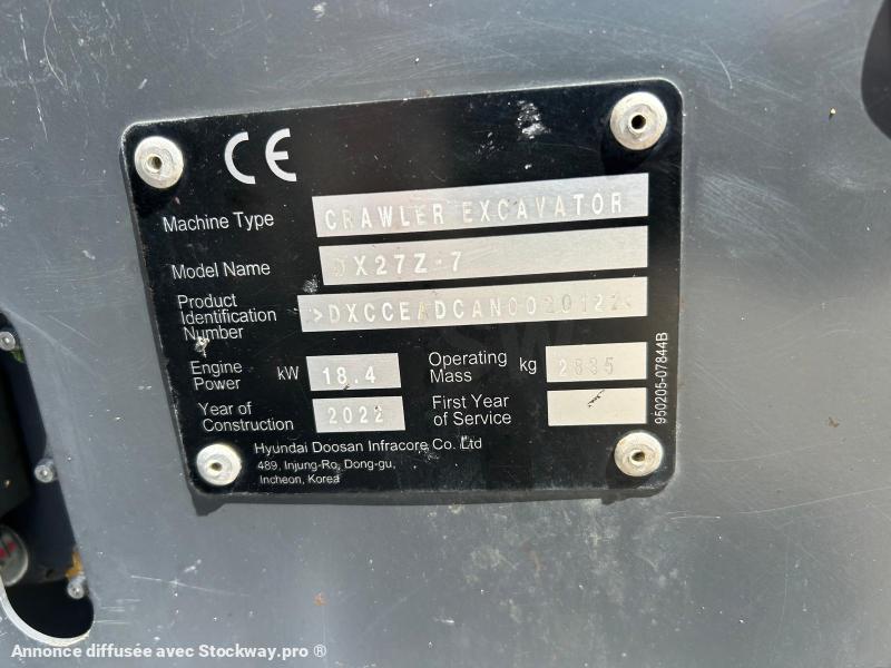 Photo Doosan DX27Z  image 6/15