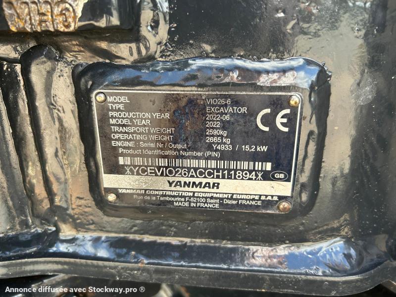 Photo Yanmar VIO 26-6  image 7/16