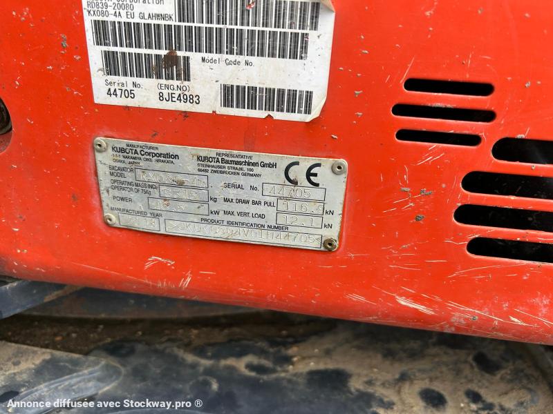 Photo Kubota KX080-4  image 7/16