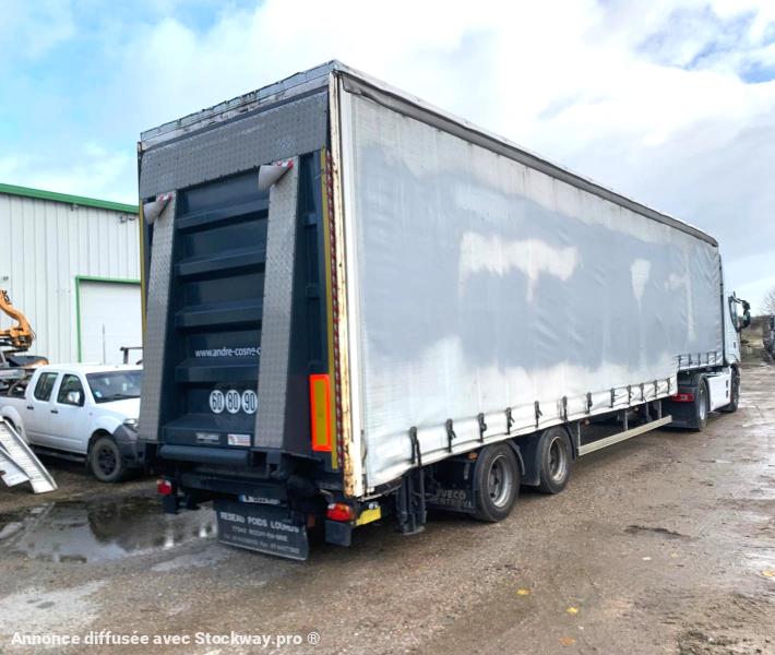 LECITRAILER SURBAISSEE AVEC HAYON CHARG 9T 