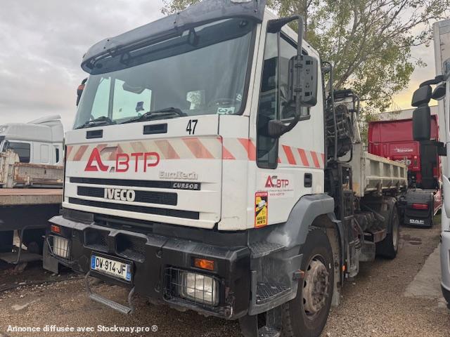 Iveco EUROTECH CURSOR 310 TRIBENNE GRUE HIAB 