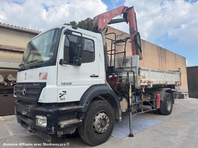 Mercedes AXOR 1828 BENNE GRUE FASSI 