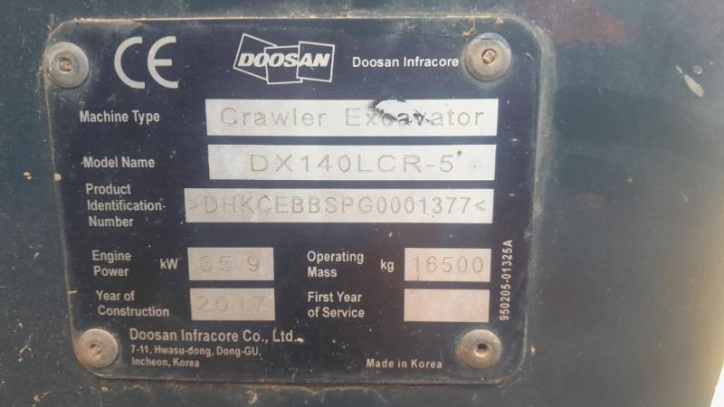 Schaufellader Doosan DX140 LCR