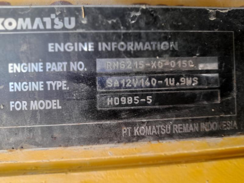 Pièces détachées Komatsu SA12V140 - WA800 - HD785 - HD985 - D475 engine