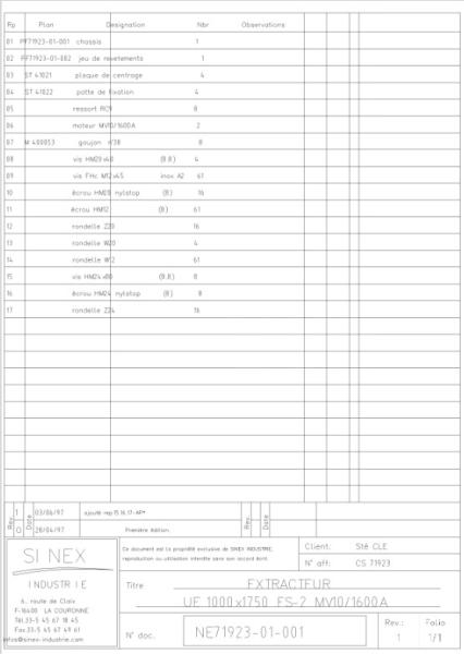 Zerkleinerung/Recycling SINEX EXTRACTEUR