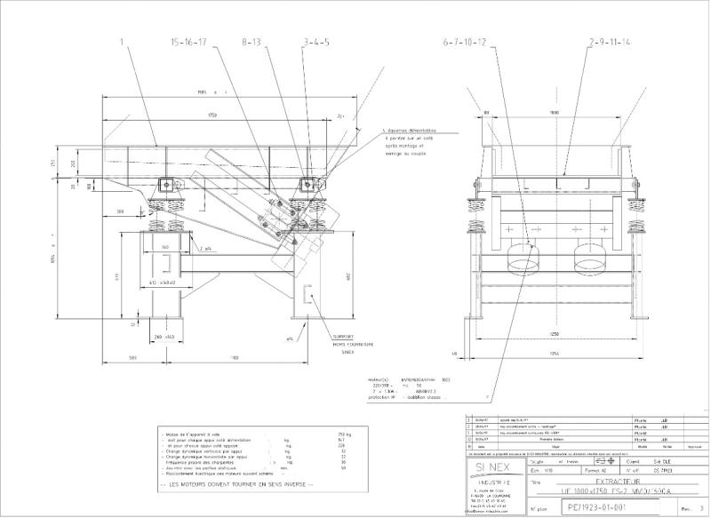 Crushing/recycling SINEX EXTRACTEUR