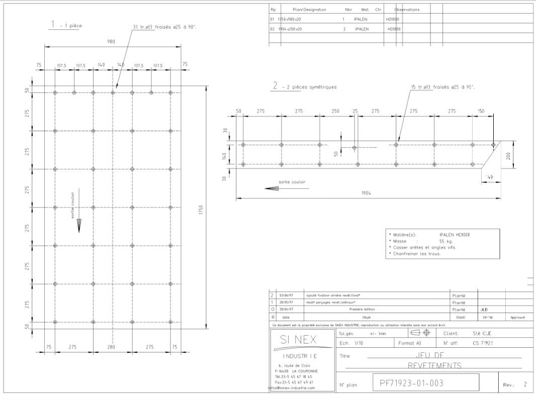 Breken/recyclen SINEX EXTRACTEUR