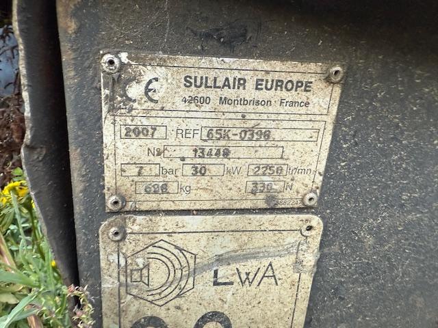 Pièces détachées sullair europe 65K Système pneumatique Compresseur