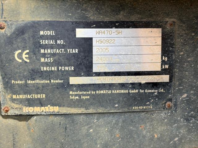 Chargeuse Komatsu WA470-5 Chargeuse sur pneus