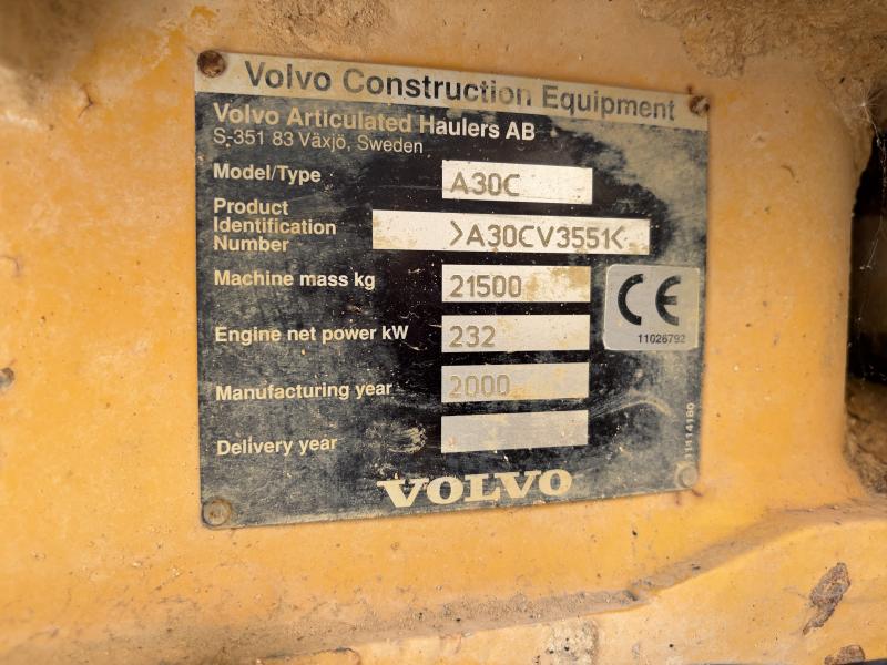 Tombereau Volvo A 30 C 6x6 Tombereau articulé
