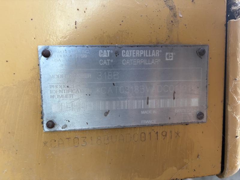 Pelle Caterpillar 318BL Pelle sur chenilles