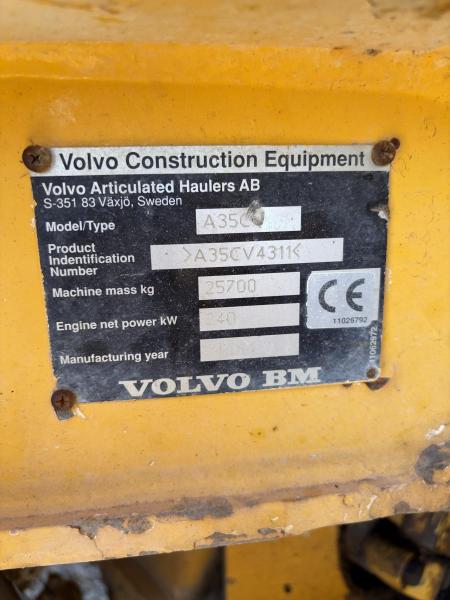 Tombereau Volvo A 35 C Tombereau articulé