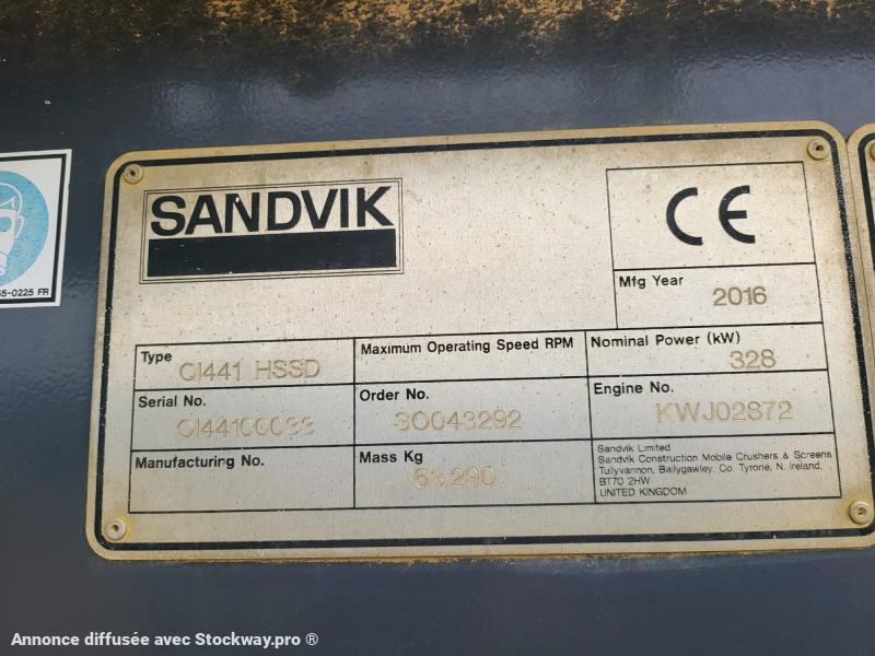 Photo Sandvik QI441 HSSD + Screener  image 25/26