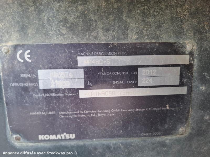 Photo Komatsu WA480-6  image 11/24