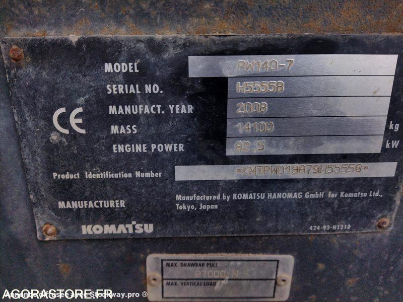 Photo Komatsu pw 140-7  image 9/18