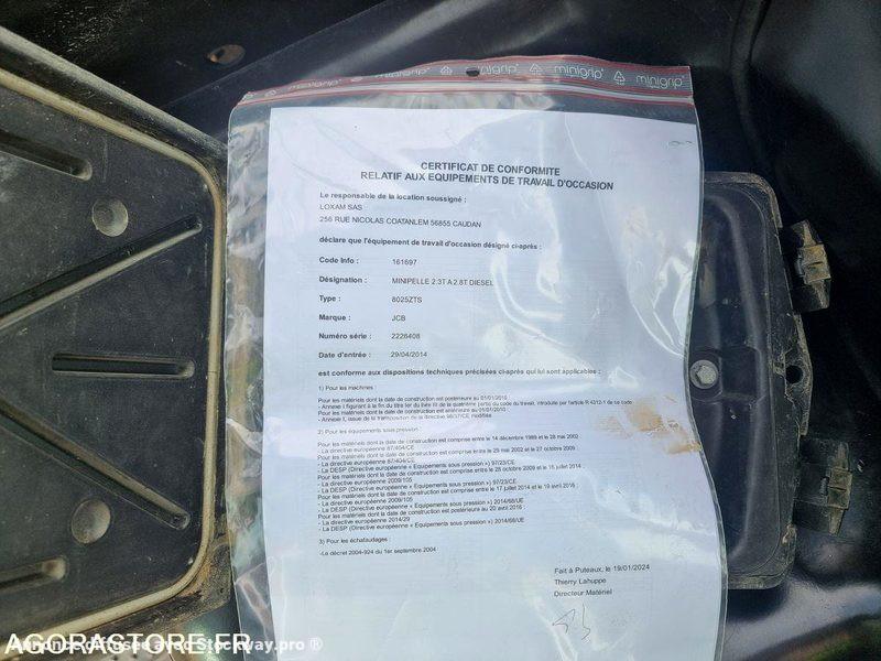 Photo Jcb 8025ZTS  image 9/14