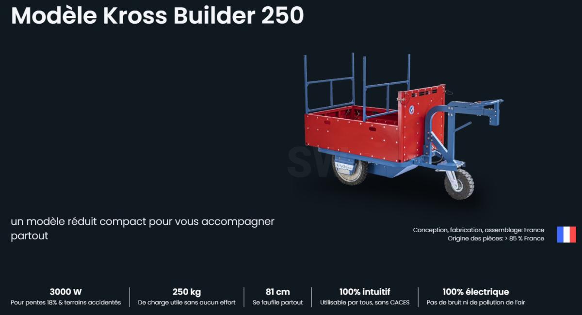 Autre matériel K-RYOLE Kros Builder 250 Chariot à main électrique