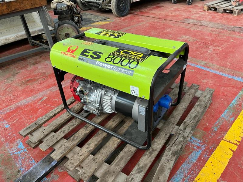 Matériel de chantier PRAMAC Groupe électrogène ES 8000 (NET DE TVA)