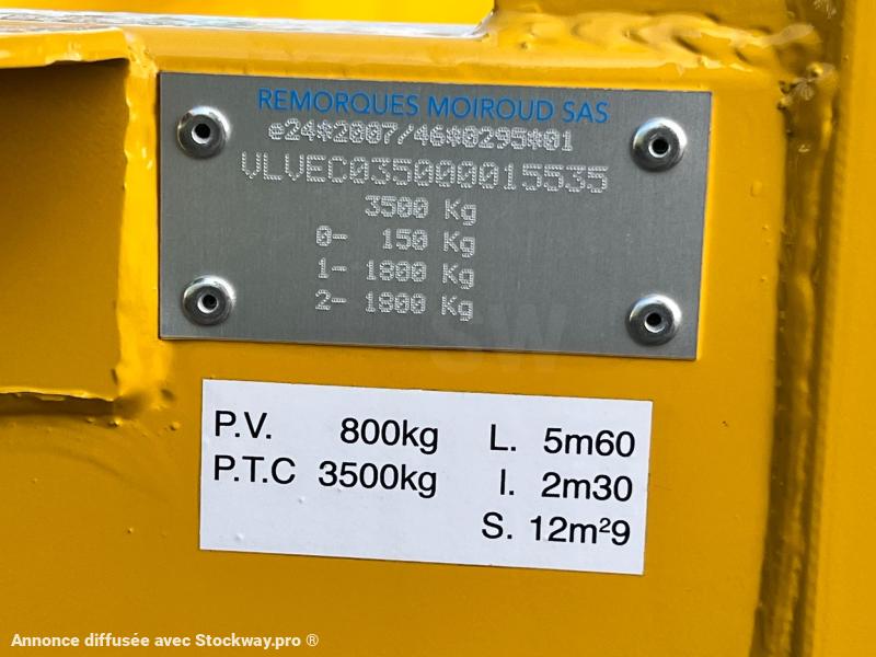 Photo Moiroud ECO350 2 ESSIEUX 3T5 NEUVE JAUNE  image 13/14