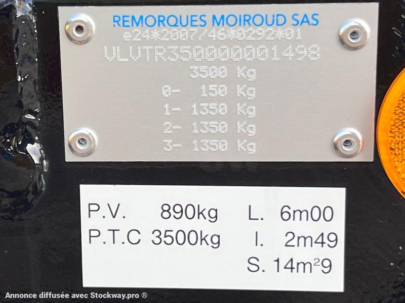 Photo Moiroud TR3500 3 ESSIEUX 3T5 NEUVE MOIROUD NOIRE LARGE  image 9/10