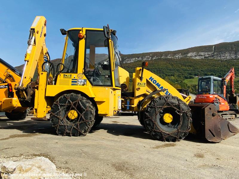 Photo KOMATSU Tractopelle WB70 (NET DE TVA)  image 6/14