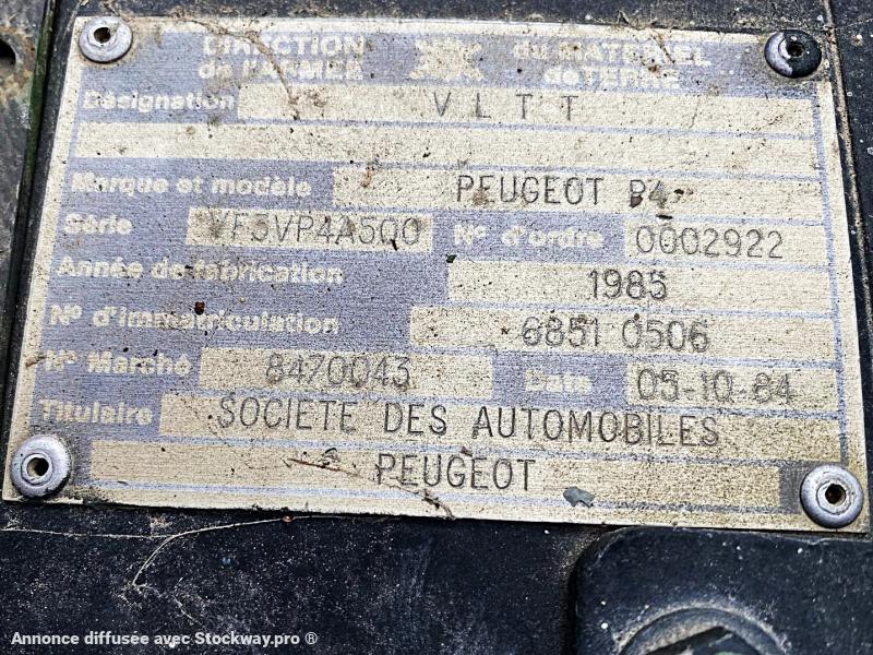 Photo Peugeot P4 (NET DE TVA) VLTT Militaire réformé image 13/13