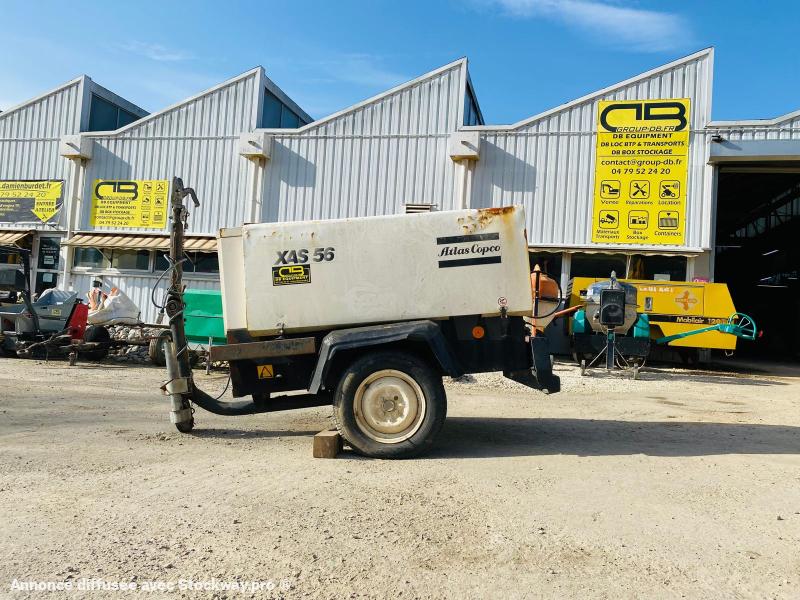 Photo ATLAS COPCO XAS 56 Compresseur d'air sur roues  image 2/11
