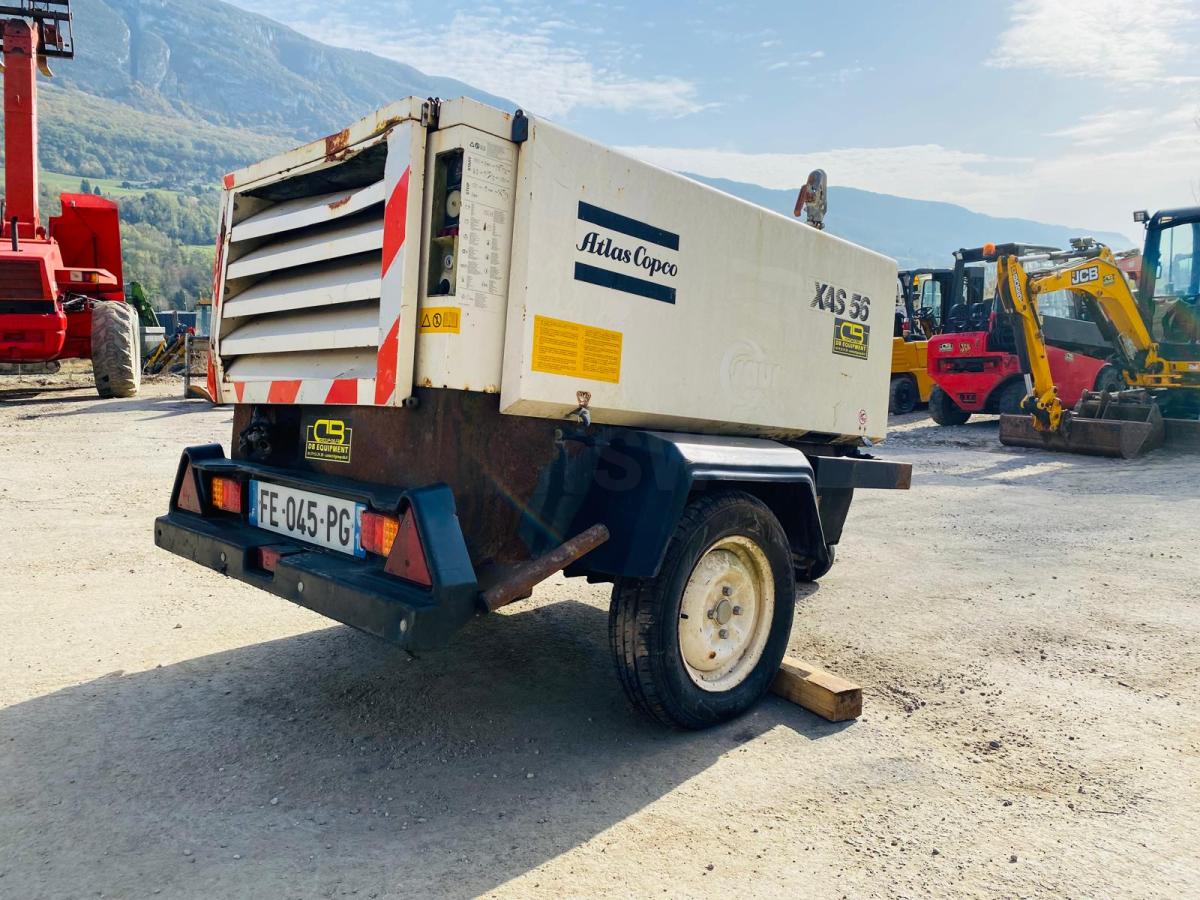 Matériel de chantier ATLAS COPCO XAS 56 Compresseur d'air sur roues