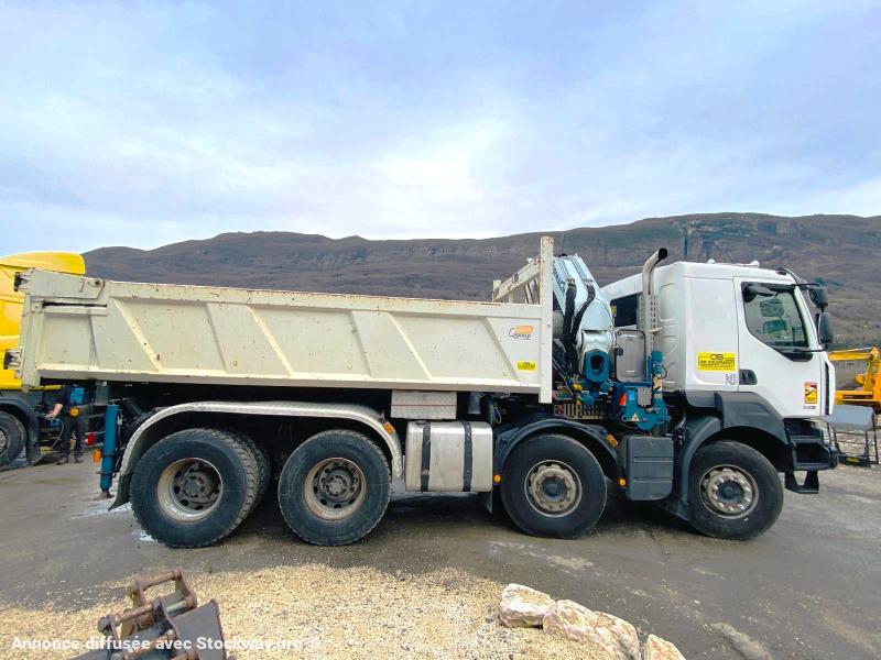 Photo Renault Kerax 8x4 520 BIBENNE CIF GRUE CORMACH image 6/28