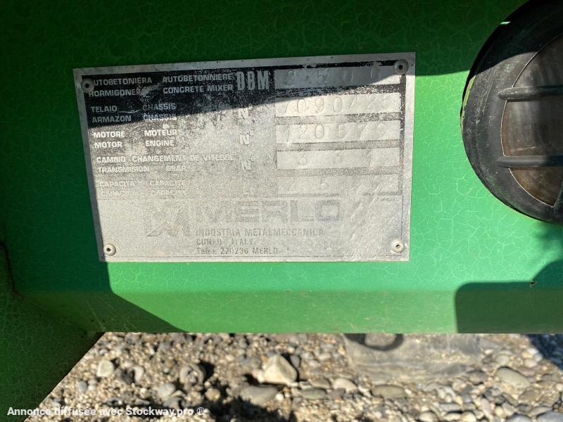 Photo MERLO Auto bétonnière DBM 2500  image 17/17
