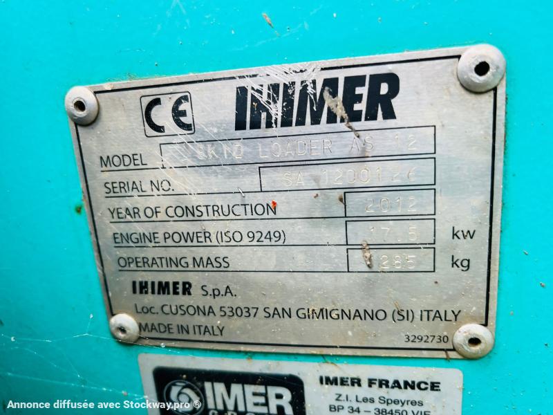 Photo IHIMER Mini Chargeuse AS12 (NET DE TVA)  image 10/10