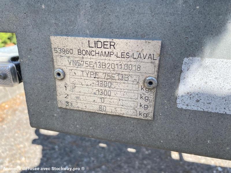 Photo LIDER 75E13B Remorque Porte Voiture  image 8/8