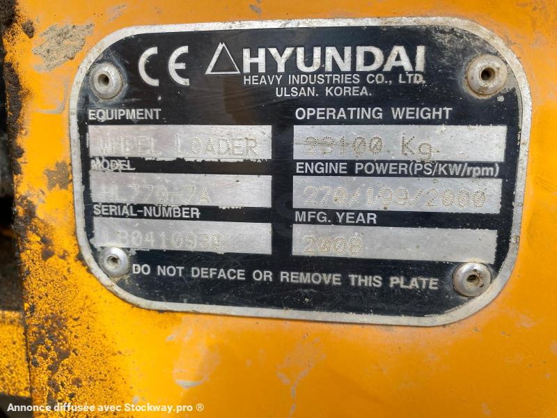 Photo HYUNDAI Chargeuse articulé HL770-7A 23T  image 23/23