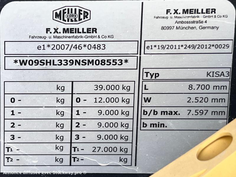 Photo MEILLER Semi benne 3 essieux KISA 3  image 12/14