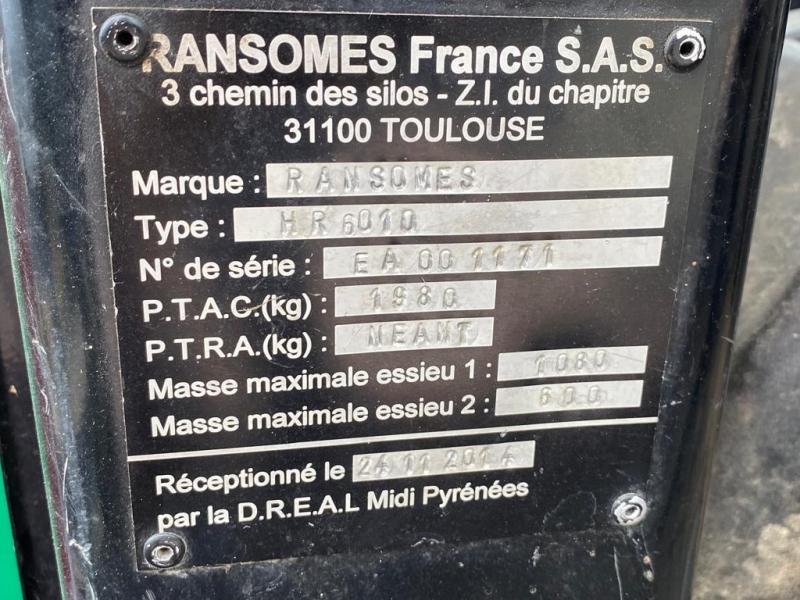 Entretien des espaces verts RANSOMES TONDEUSE MULCHING RANSOMES 951D PLUS (NET DE TVA)