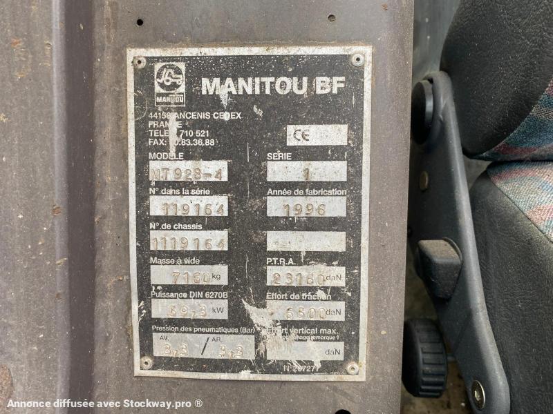 Photo MANITOU MT 928-4 Chariot télescopique 9M (NET DE TVA)  image 20/20