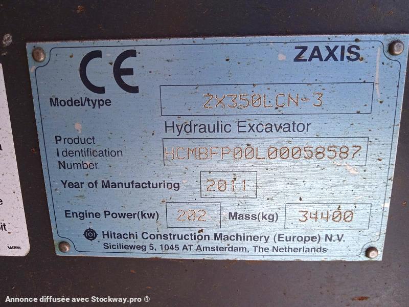 Photo HITACHI PELLE ZX 350 LCN-3  35T  image 17/17